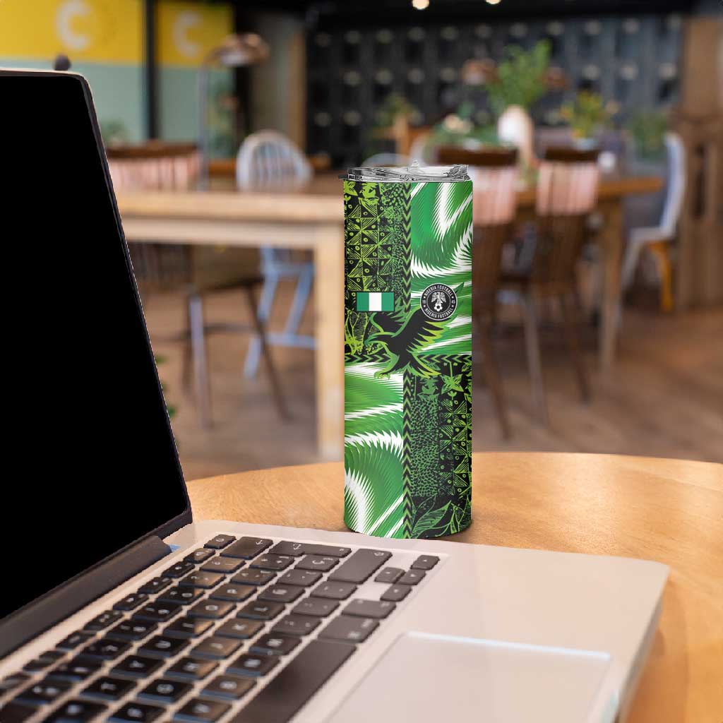 Nigeria Football Custom Skinny Tumbler Super Eagles-Africa Spirit LT03
