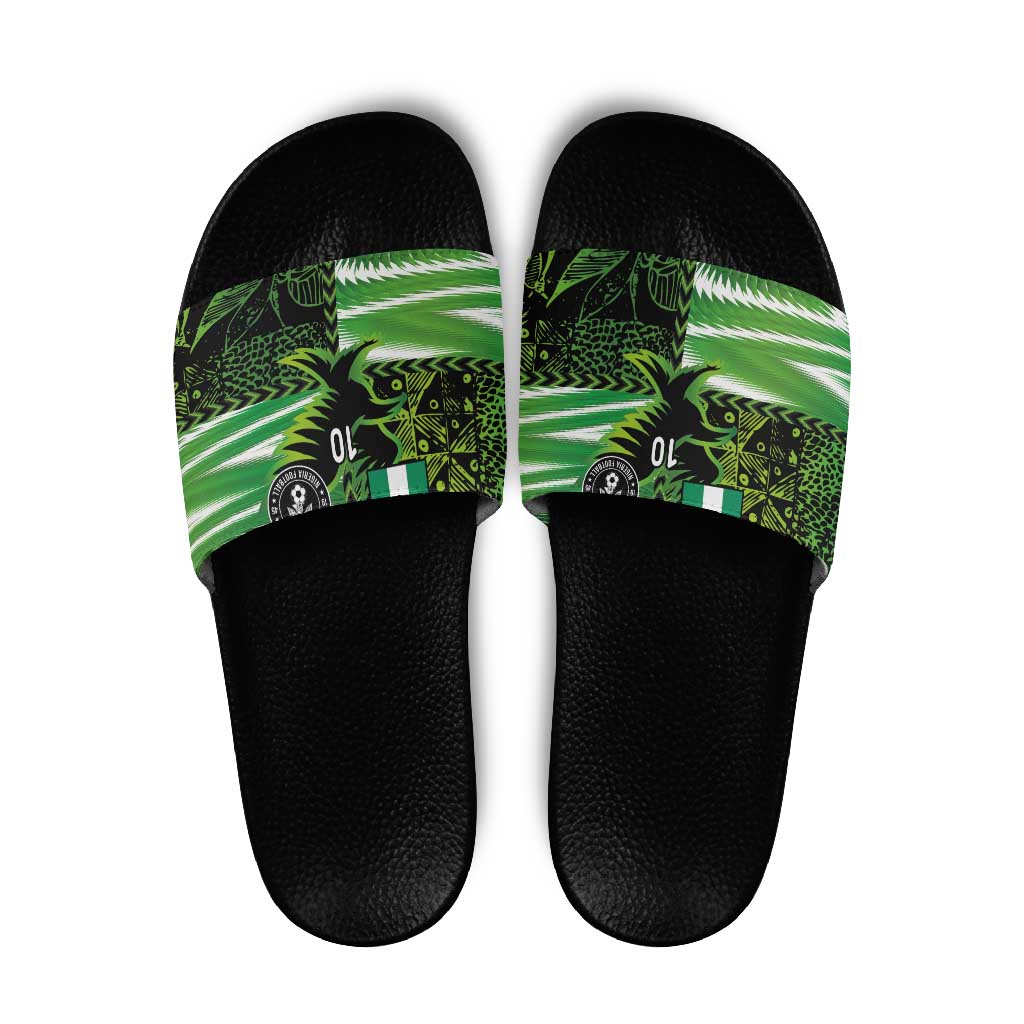 Custom Nigeria Football Slide Sandals Super Eagles Spirit LT03
