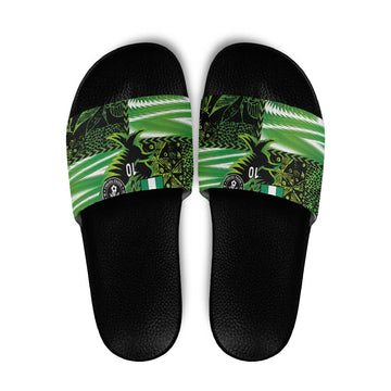 Custom Nigeria Football Slide Sandals Super Eagles Spirit LT03