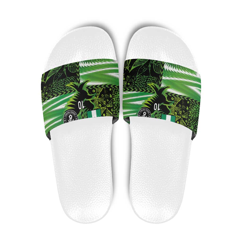 Custom Nigeria Football Slide Sandals Super Eagles Spirit LT03