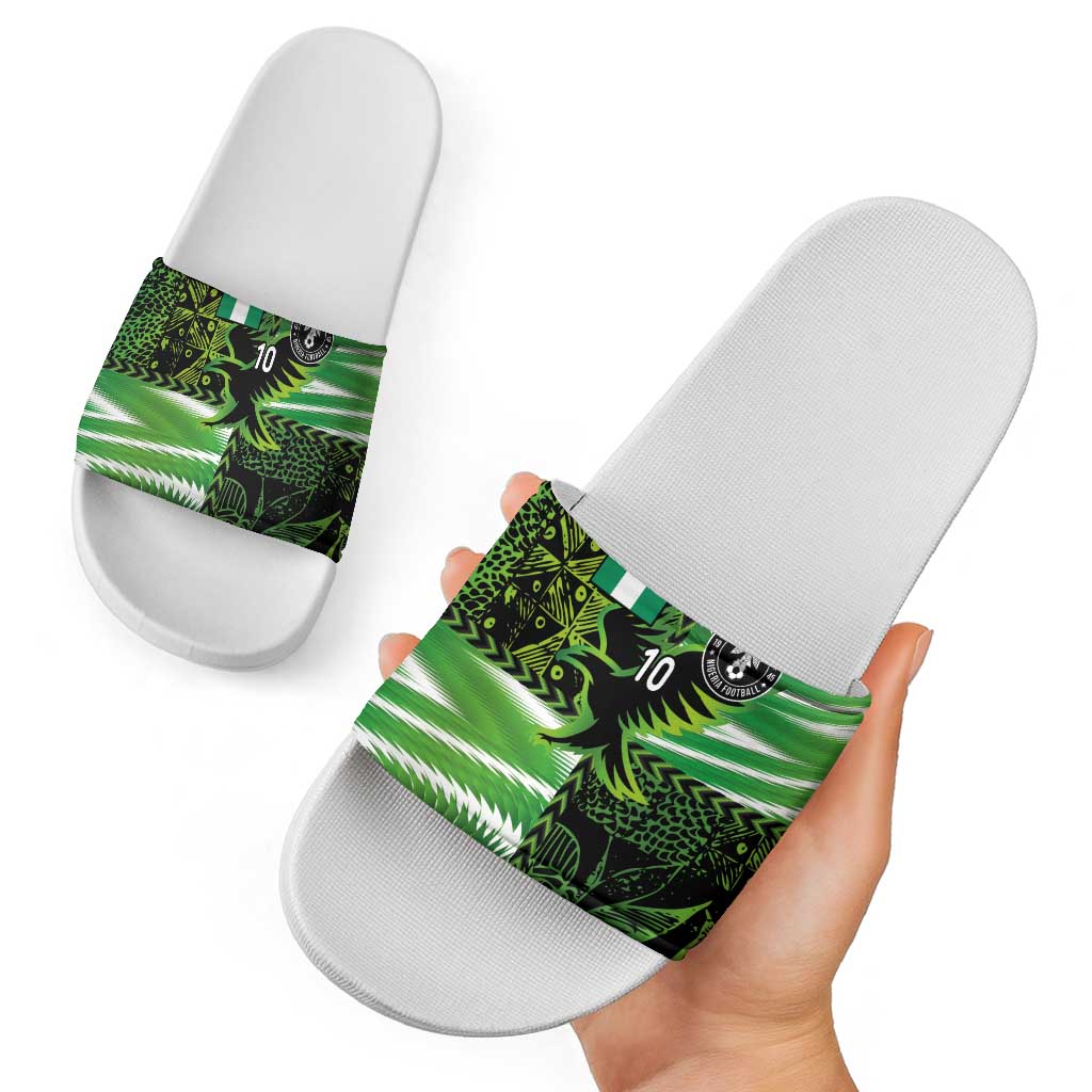 Custom Nigeria Football Slide Sandals Super Eagles Spirit LT03