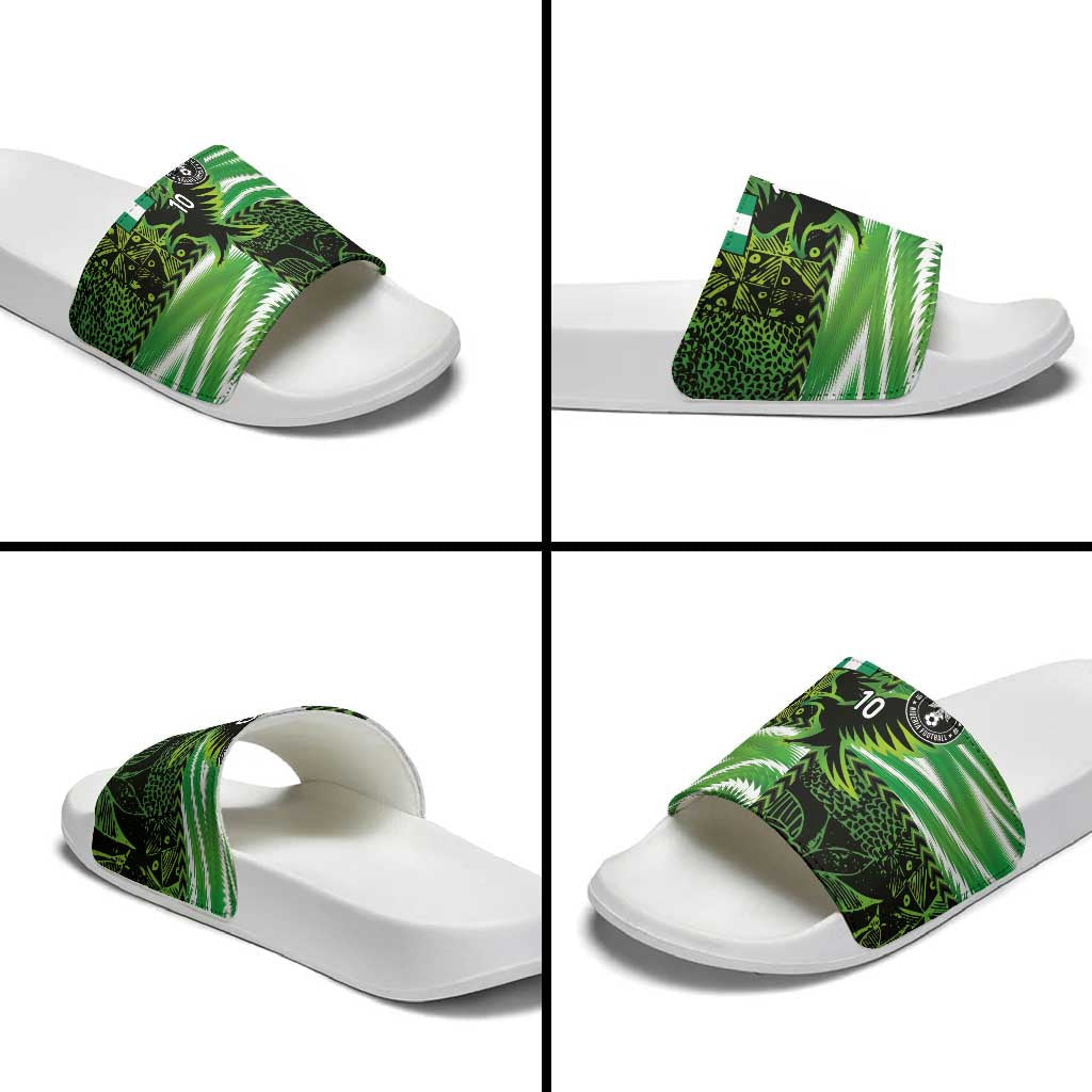 Custom Nigeria Football Slide Sandals Super Eagles Spirit LT03