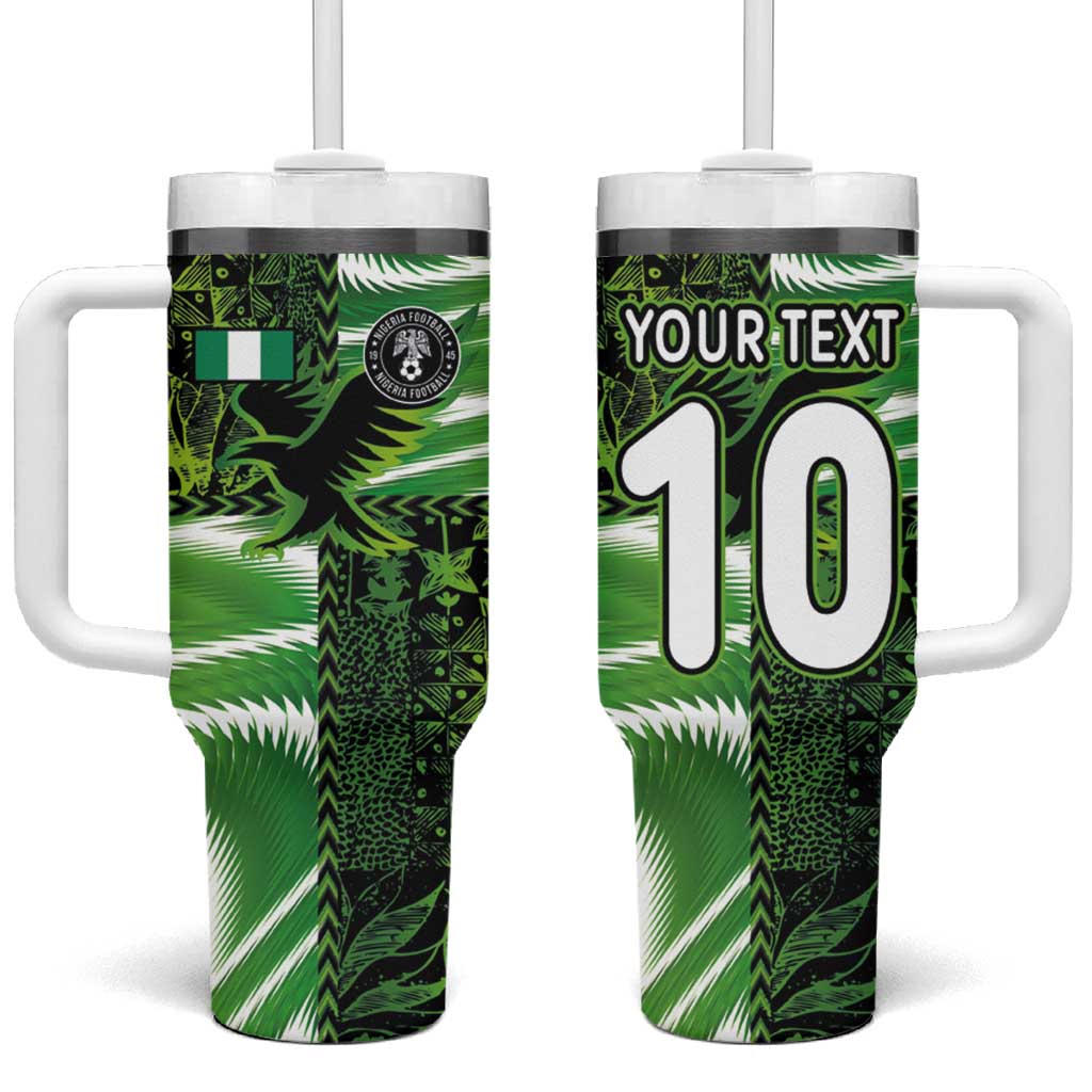 Nigeria Football Custom Tumbler With Handle Super Eagles-Africa Spirit LT03