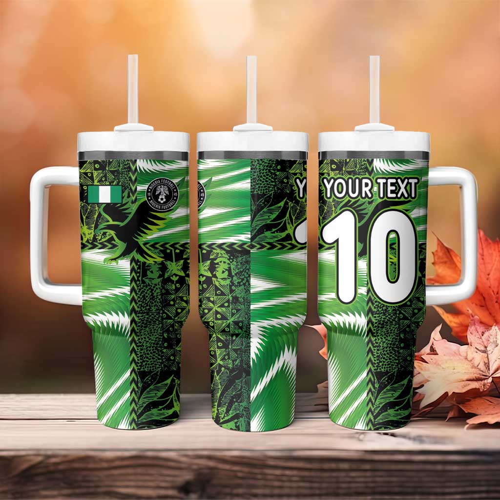 Nigeria Football Custom Tumbler With Handle Super Eagles-Africa Spirit LT03