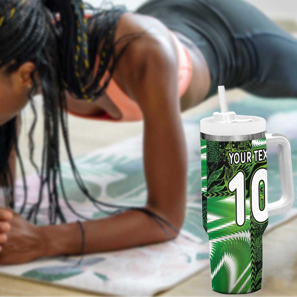 Nigeria Football Custom Tumbler With Handle Super Eagles-Africa Spirit LT03