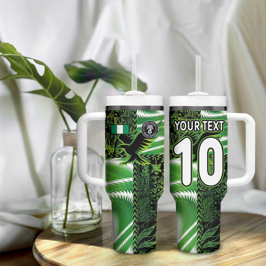 Nigeria Football Custom Tumbler With Handle Super Eagles-Africa Spirit LT03