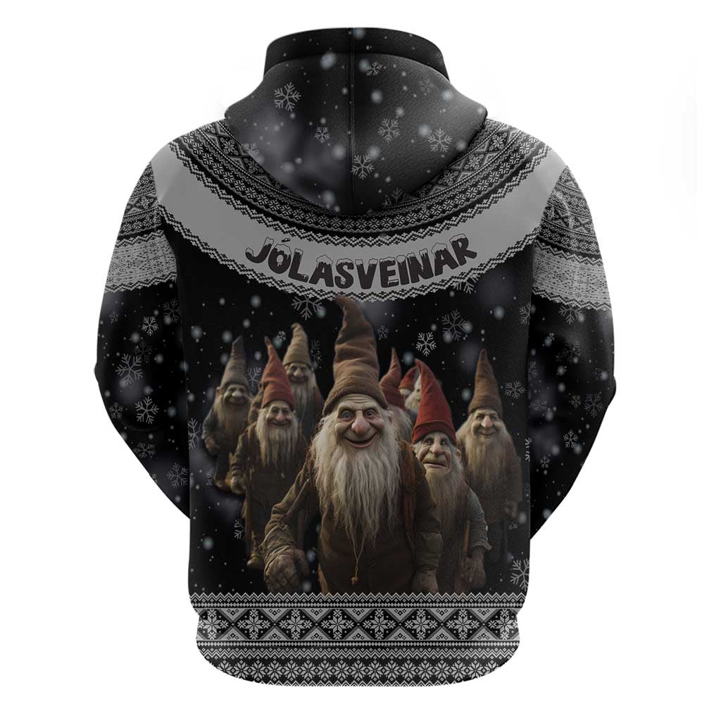 13 Yule Lads Iceland Christmas Hoodie Jolasveinar and Nordic Traditional Pattern LT03