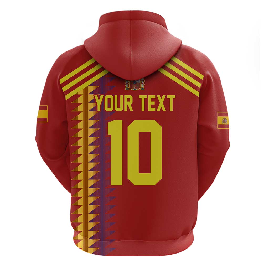 Custom Spain Football 2024 Road To The Champion Hoodie Vamos a Espana LT03