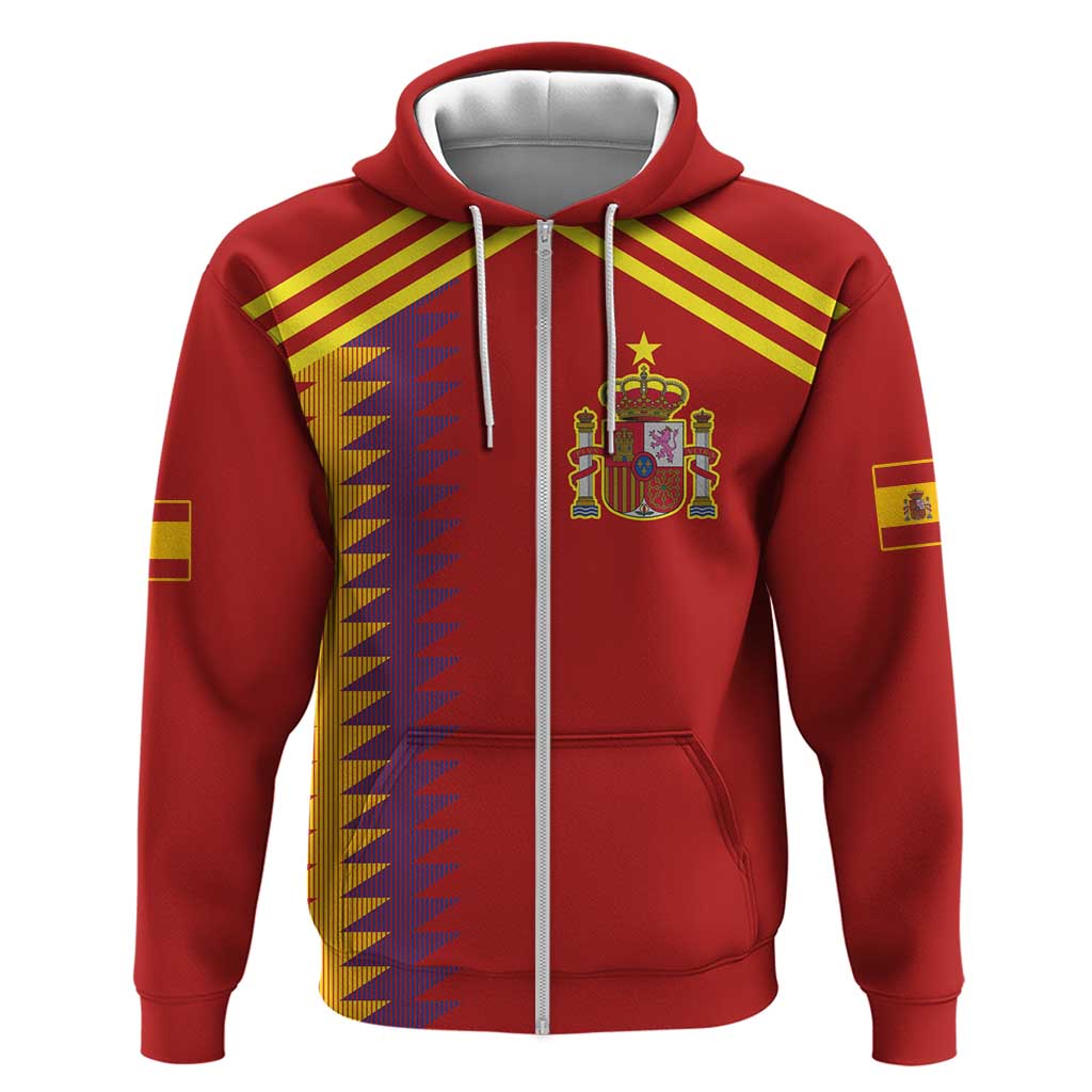 Custom Spain Football 2024 Road To The Champion Hoodie Vamos a Espana LT03