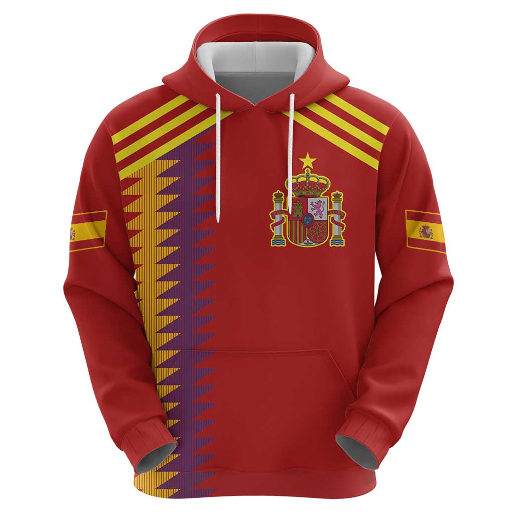 Custom Spain Football 2024 Road To The Champion Hoodie Vamos a Espana LT03