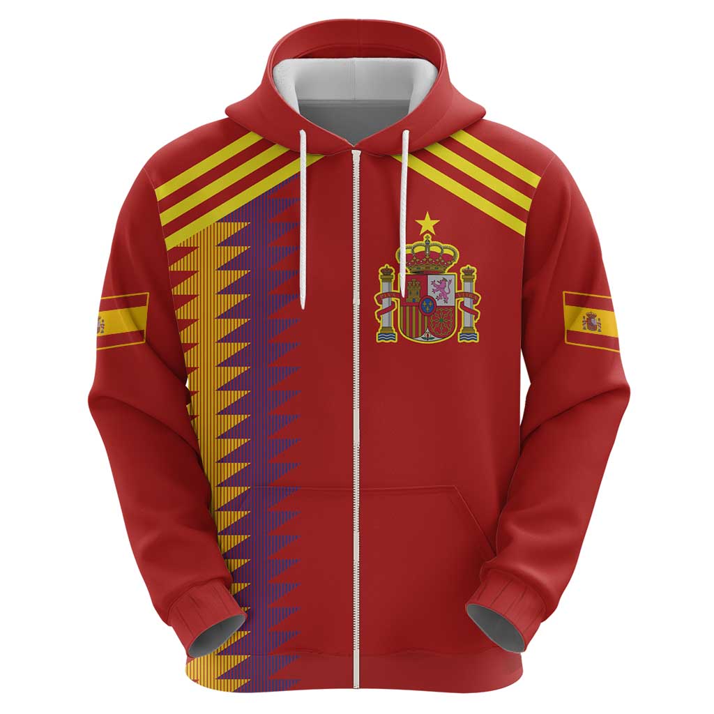 Custom Spain Football 2024 Road To The Champion Hoodie Vamos a Espana LT03
