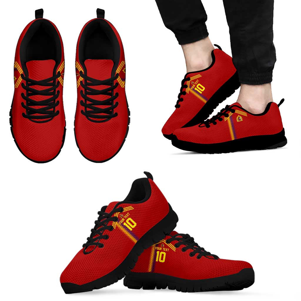 Custom Spain Football 2024 Road to The Champion Sneakers vamos a Espaa LT03
