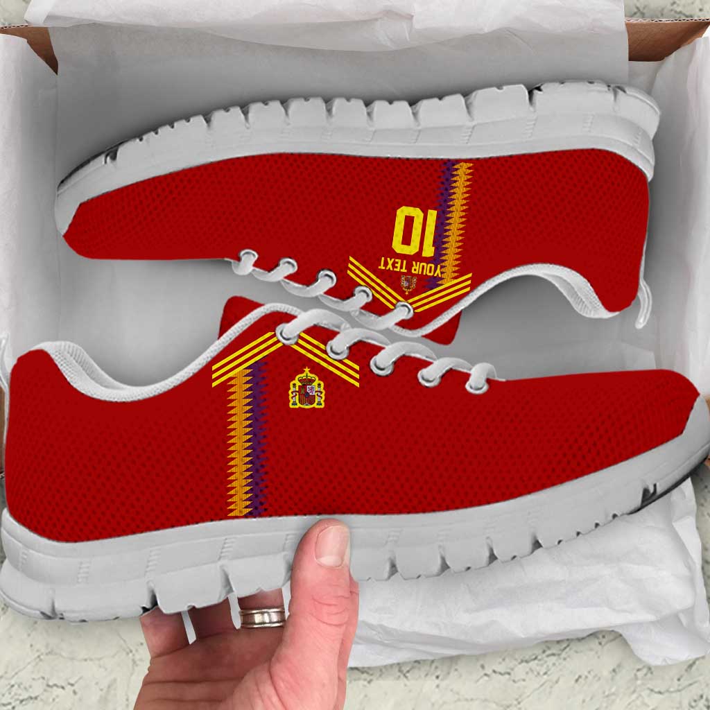 Custom Spain Football 2024 Road to The Champion Sneakers vamos a Espaa LT03