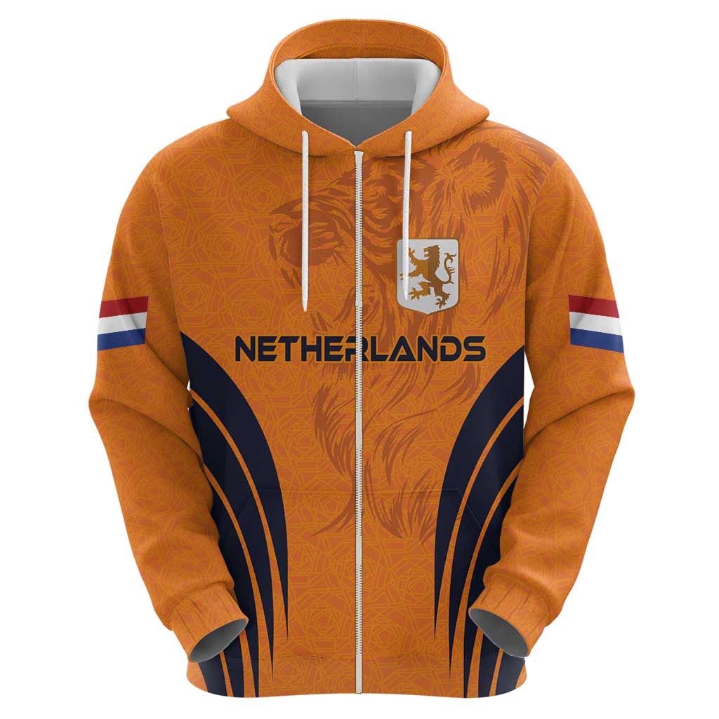 Custom Netherlands Football 2024 Road To The Champion Hoodie LT03