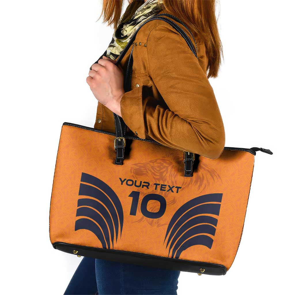 Custom Netherlands Football 2024 Road To The Champion Leather Tote Bag LT03
