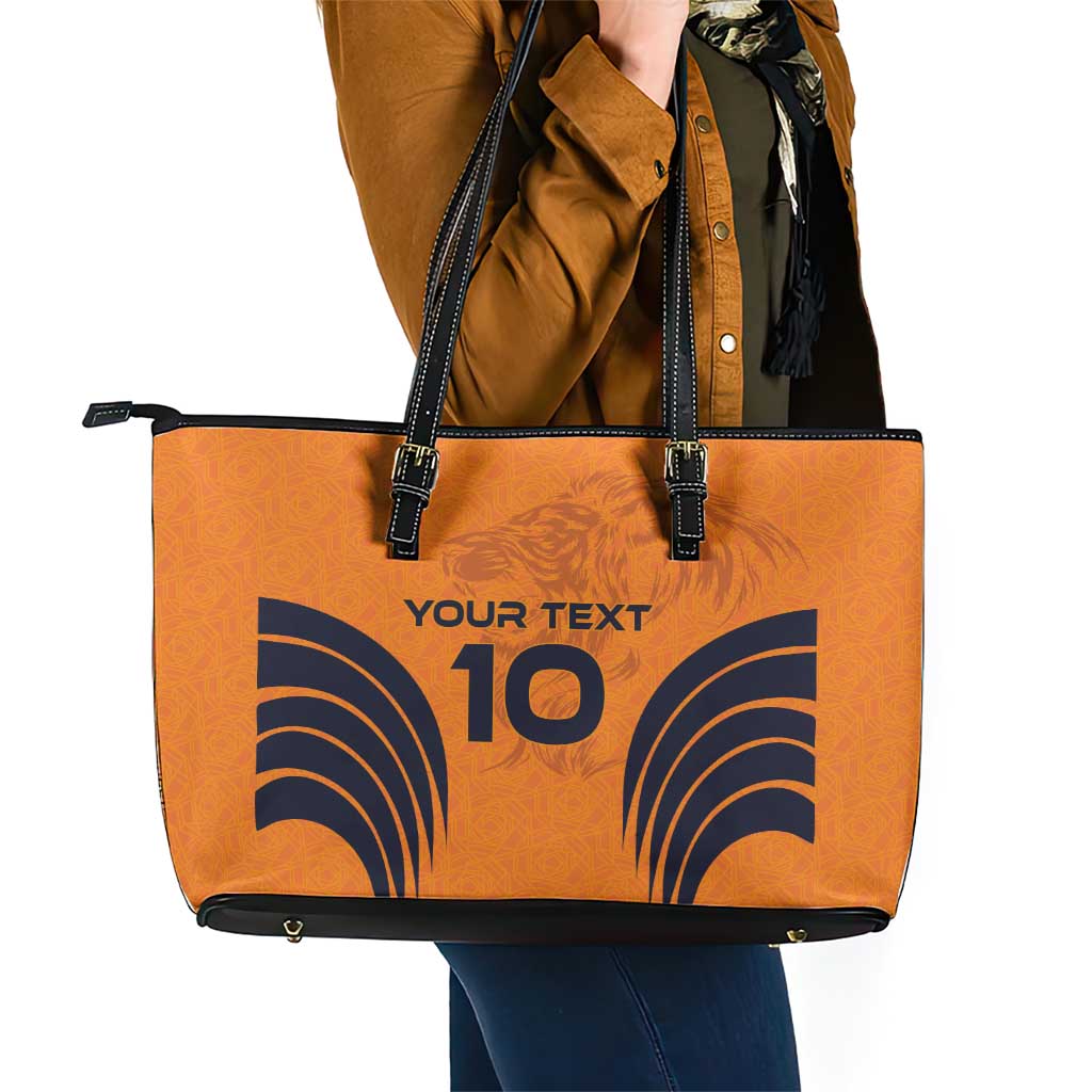 Custom Netherlands Football 2024 Road To The Champion Leather Tote Bag LT03