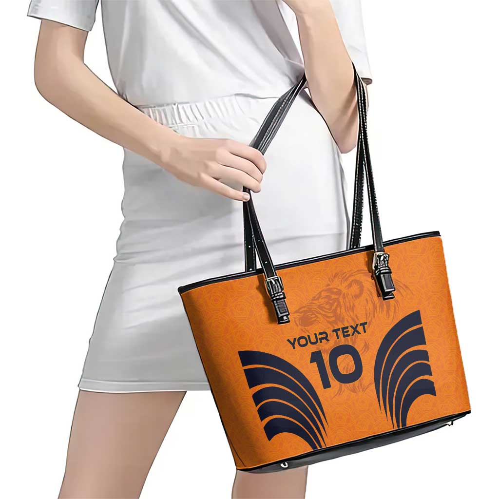 Custom Netherlands Football 2024 Road To The Champion Leather Tote Bag LT03