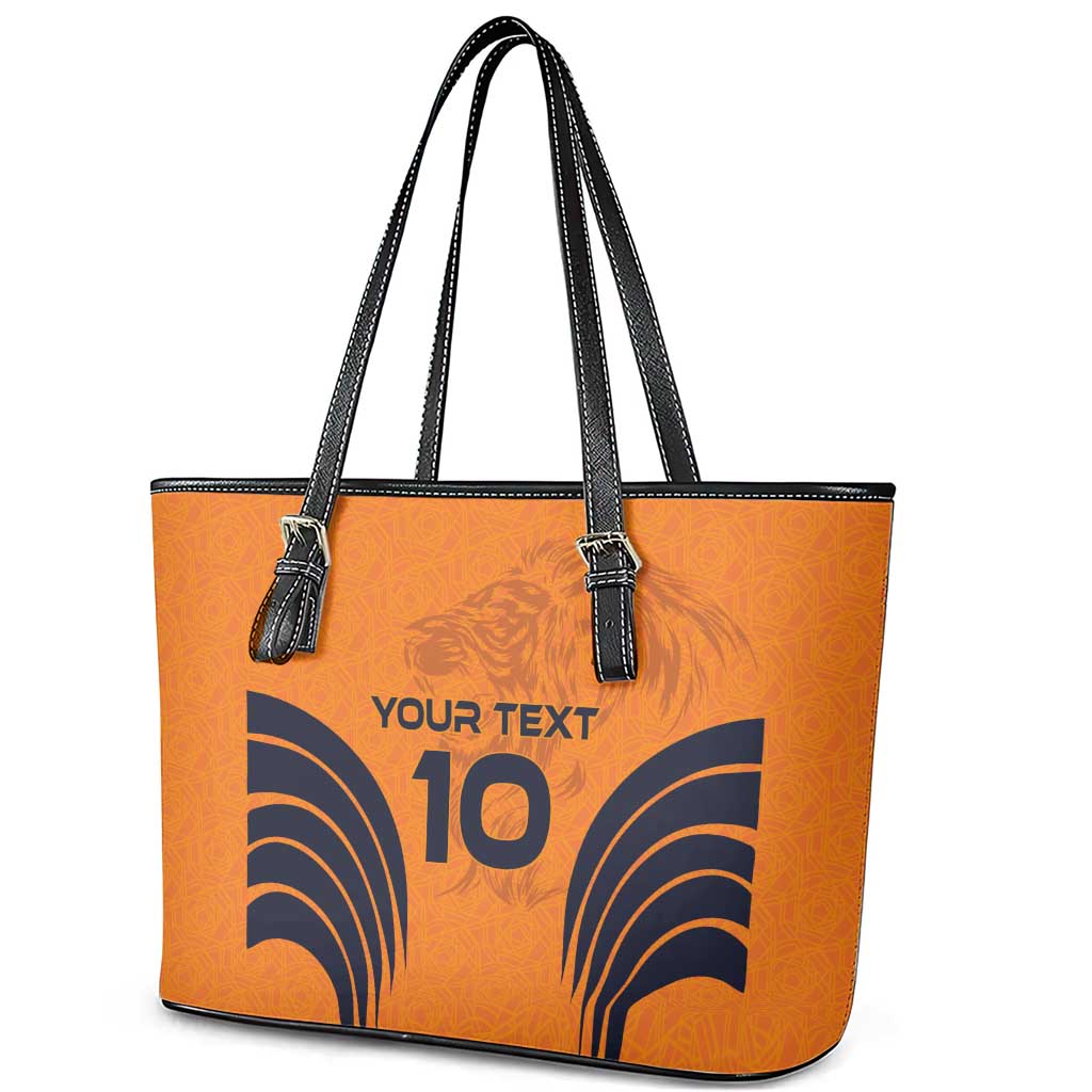 Custom Netherlands Football 2024 Road To The Champion Leather Tote Bag LT03