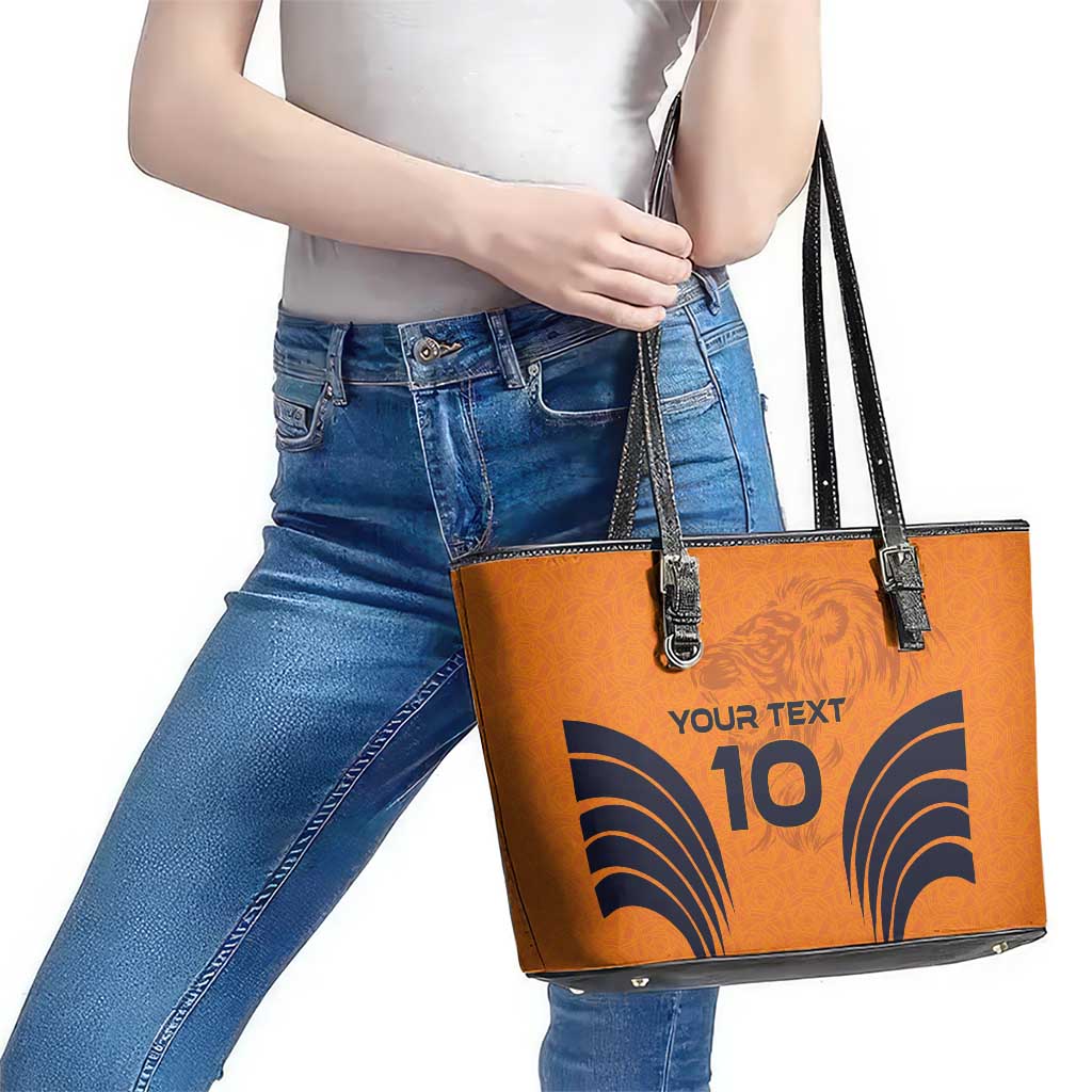 Custom Netherlands Football 2024 Road To The Champion Leather Tote Bag LT03