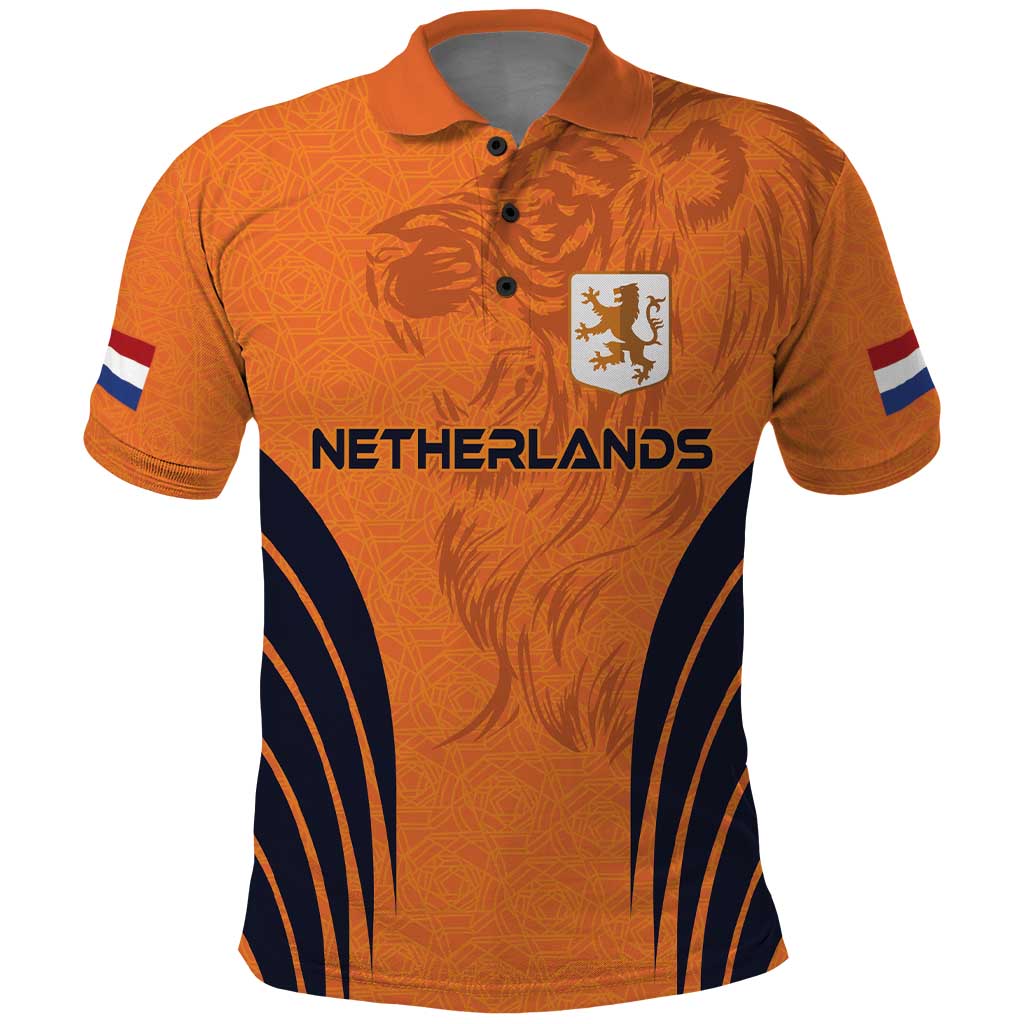 Custom Netherlands Football 2024 Road To The Champion Polo Shirt LT03