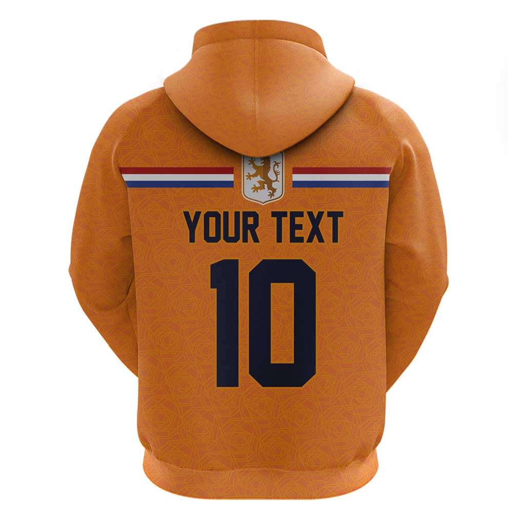 Custom Netherlands Football 2024 Road To The Champion Hoodie Oranje Holland Clockwork Orange The Flying Home Color LT03
