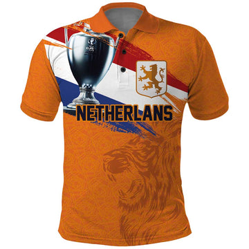 Custom Netherlands Football 2024 Road To The Champion Polo Shirt Oranje Holland Clockwork Orange The Flying Home Color LT03