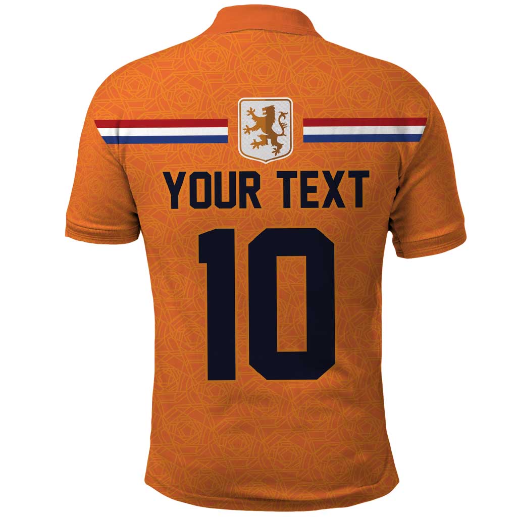 Custom Netherlands Football 2024 Road To The Champion Polo Shirt Oranje Holland Clockwork Orange The Flying Home Color LT03