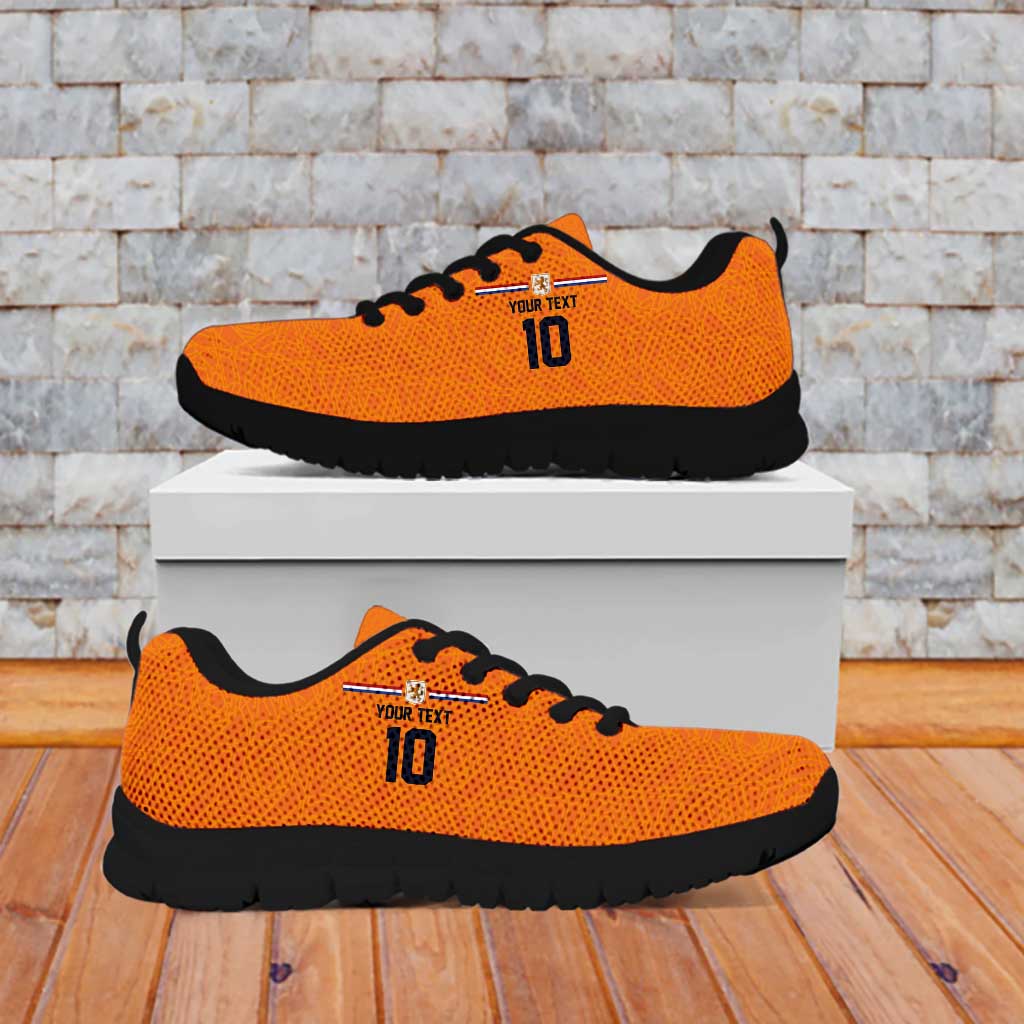 Custom Netherlands Football 2024 Road to The Champion Sneakers Oranje Holland Clockwork Orange The Flying Home Color LT03