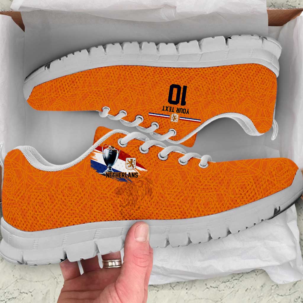 Custom Netherlands Football 2024 Road to The Champion Sneakers Oranje Holland Clockwork Orange The Flying Home Color LT03