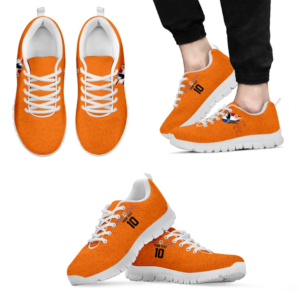 Custom Netherlands Football 2024 Road to The Champion Sneakers Oranje Holland Clockwork Orange The Flying Home Color LT03