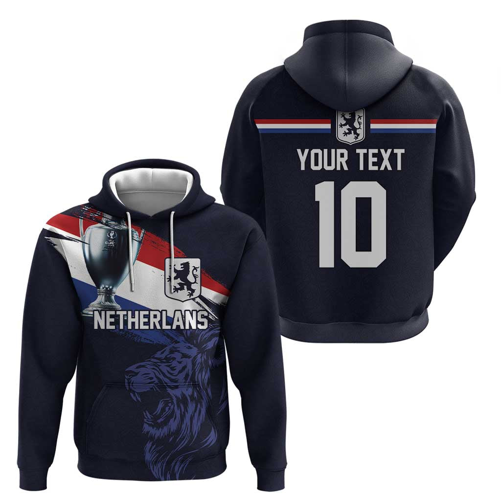 Custom Netherlands Football 2024 Road To The Champion Hoodie Oranje Holland Clockwork Orange The Flying Away Color LT03