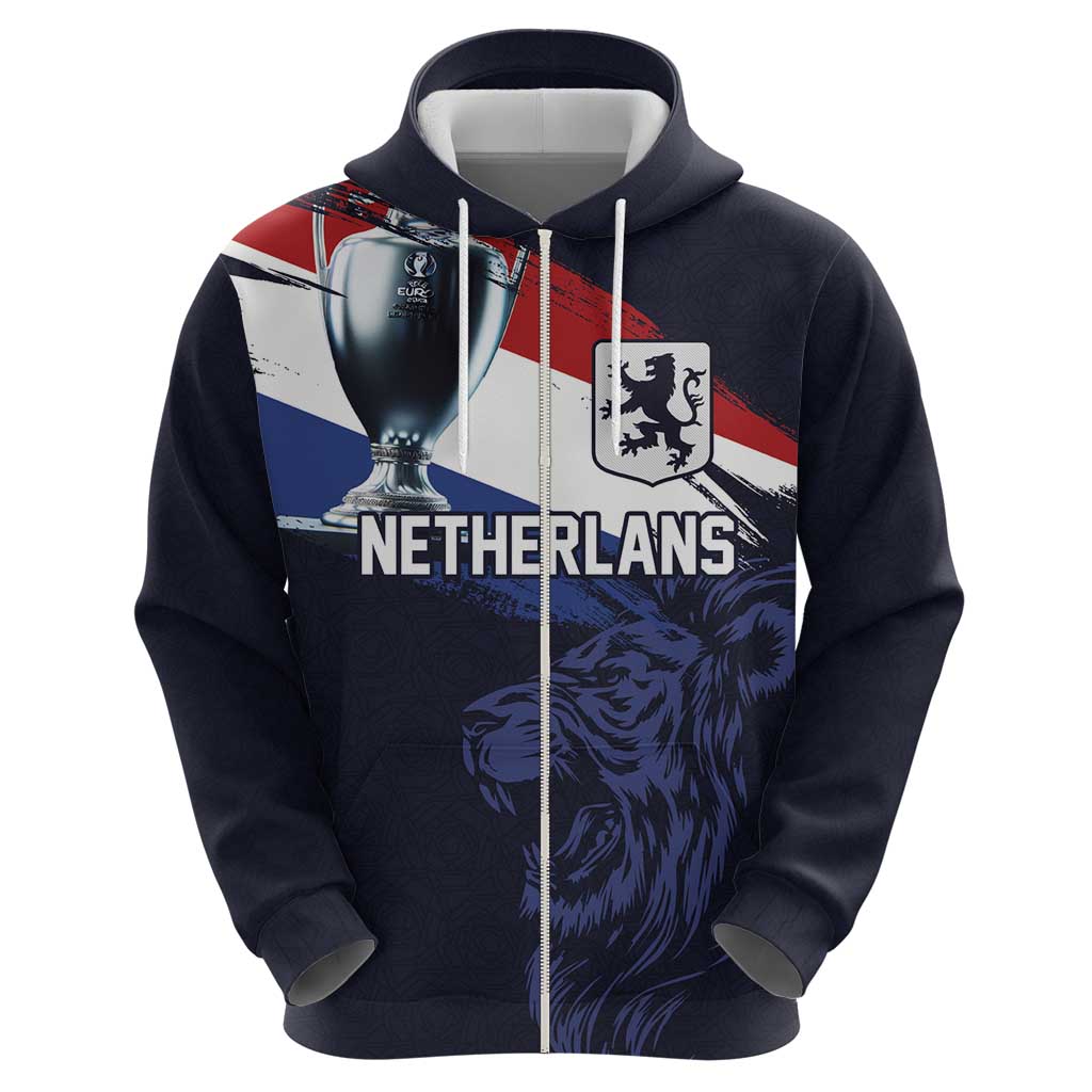 Custom Netherlands Football 2024 Road To The Champion Hoodie Oranje Holland Clockwork Orange The Flying Away Color LT03