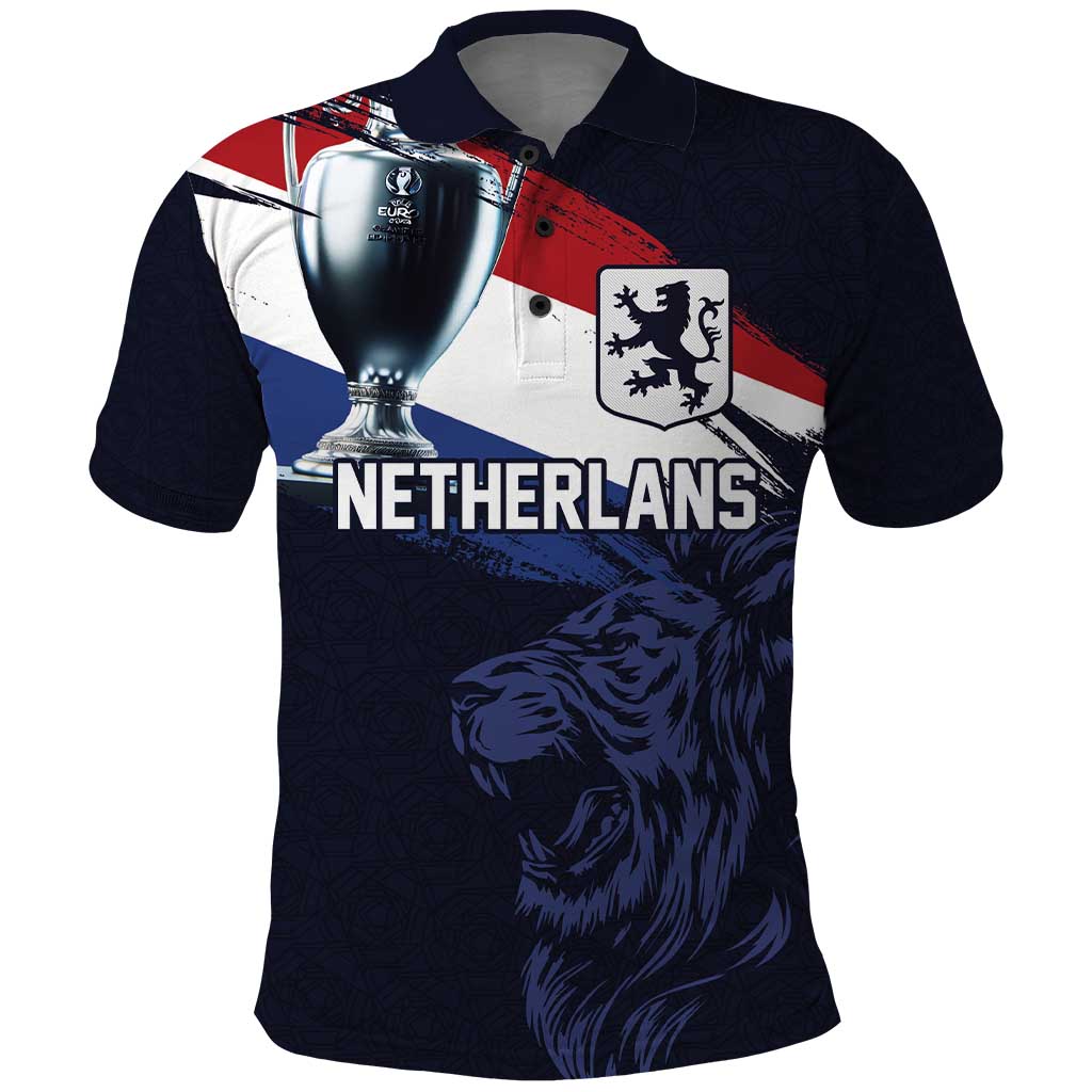 Custom Netherlands Football 2024 Road To The Champion Polo Shirt Oranje Holland Clockwork Orange The Flying Away Color LT03
