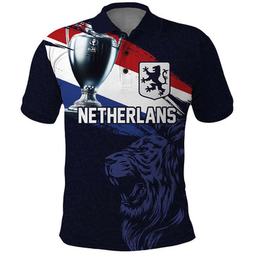 Custom Netherlands Football 2024 Road To The Champion Polo Shirt Oranje Holland Clockwork Orange The Flying Away Color LT03