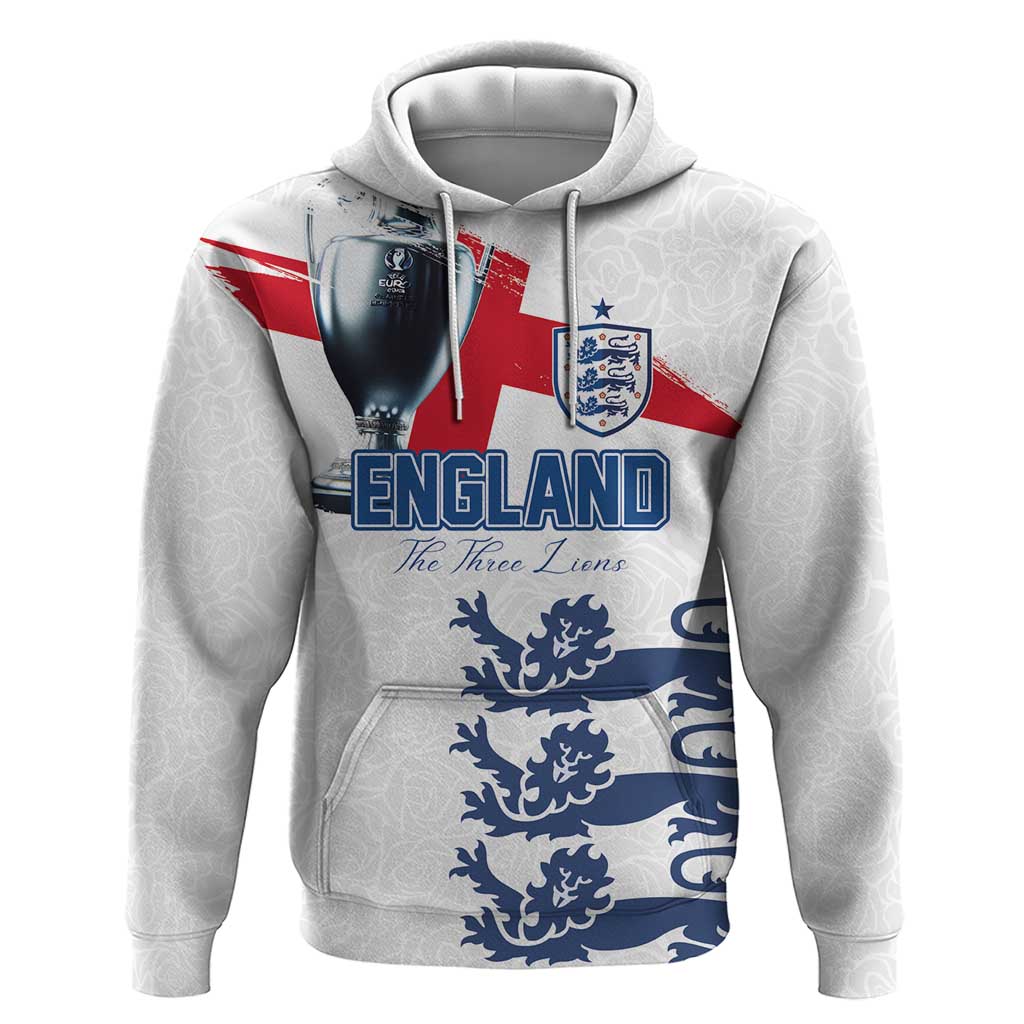 Custom England Football 2024 Road To The Champion Hoodie LT03