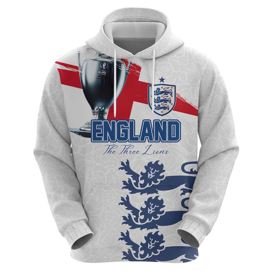Custom England Football 2024 Road To The Champion Hoodie LT03