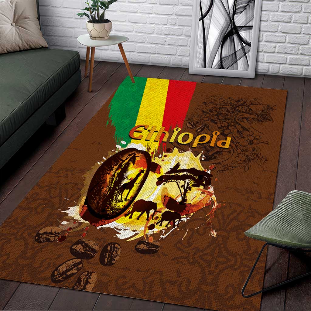 Ethiopia's Pride - Coffee Culture Area Rug LT03