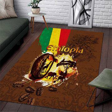 Ethiopia's Pride - Coffee Culture Area Rug LT03