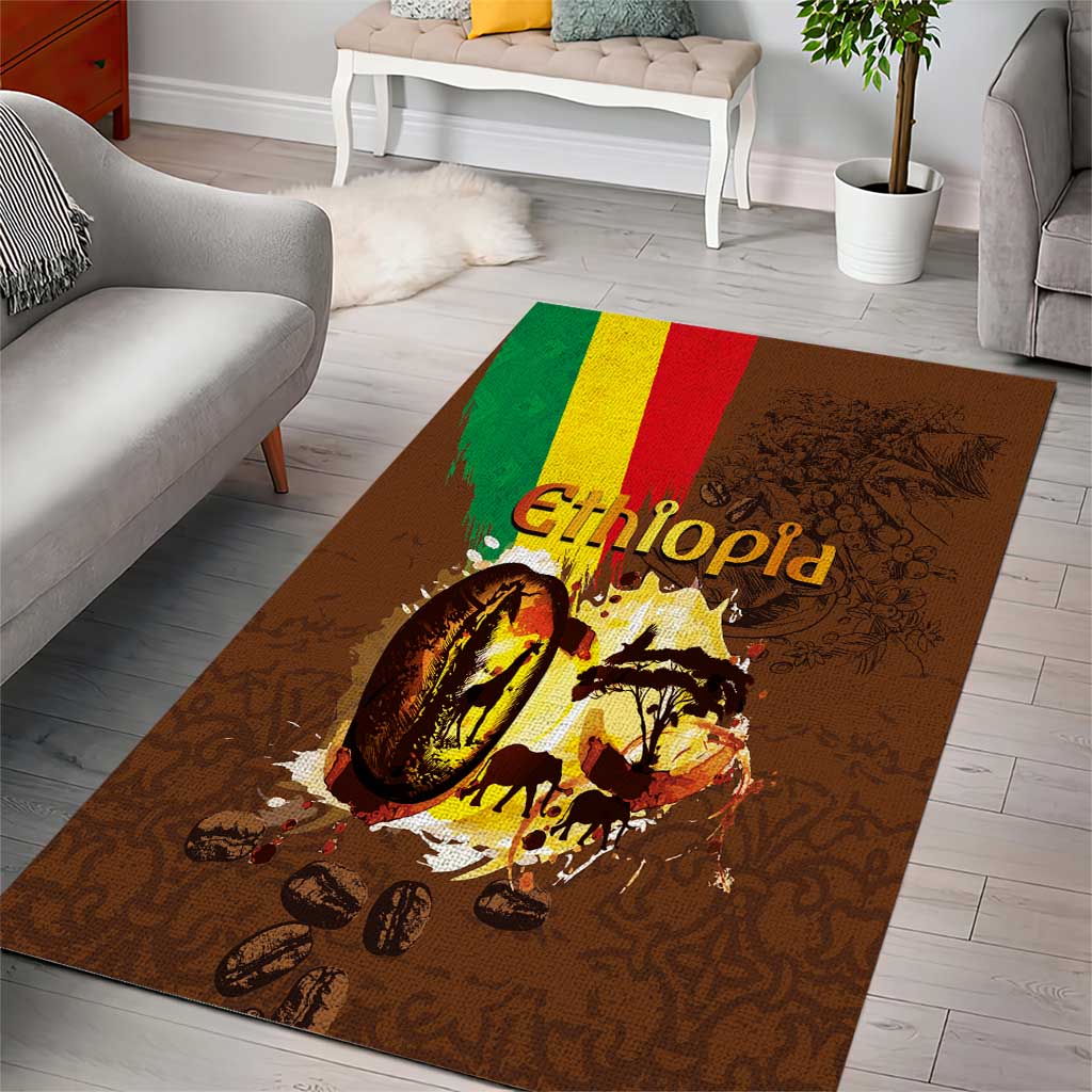 Ethiopia's Pride - Coffee Culture Area Rug LT03