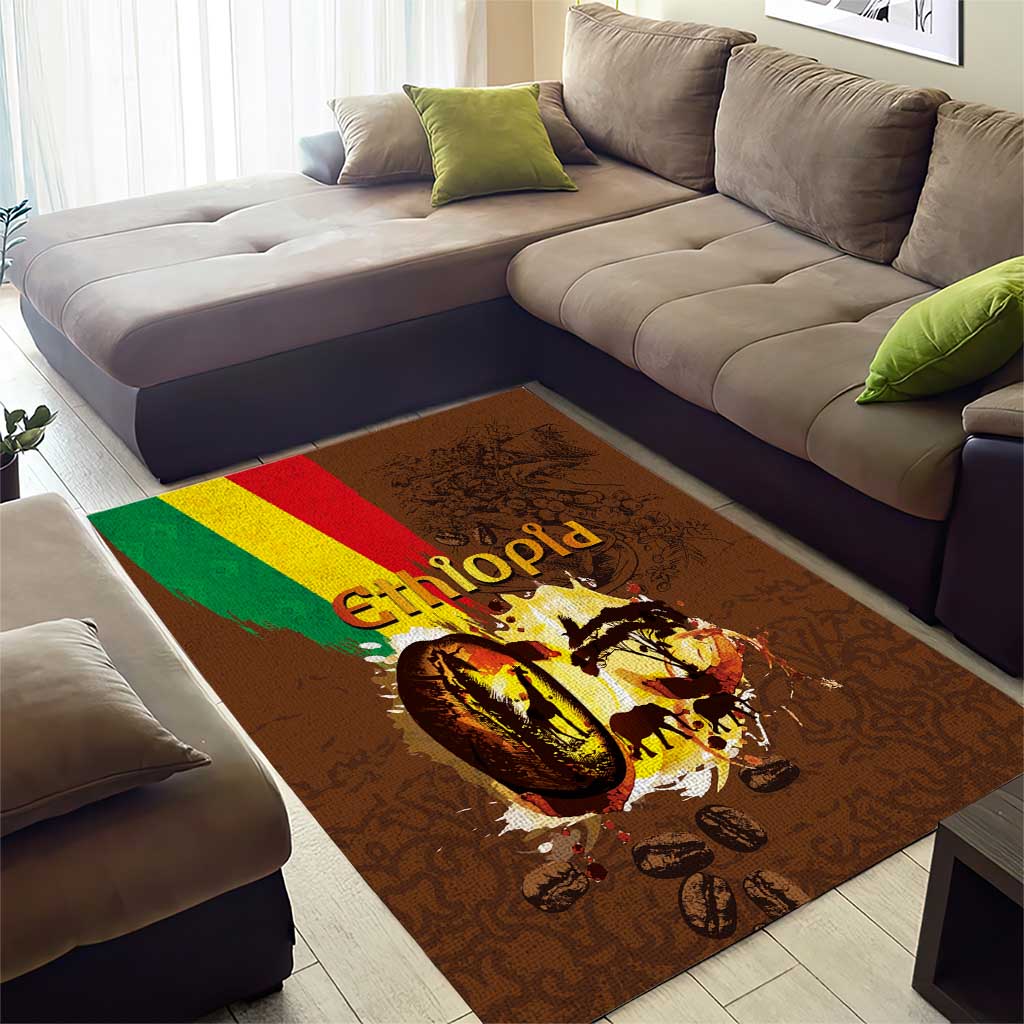 Ethiopia's Pride - Coffee Culture Area Rug LT03