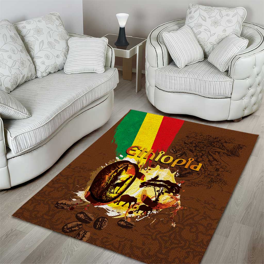 Ethiopia's Pride - Coffee Culture Area Rug LT03
