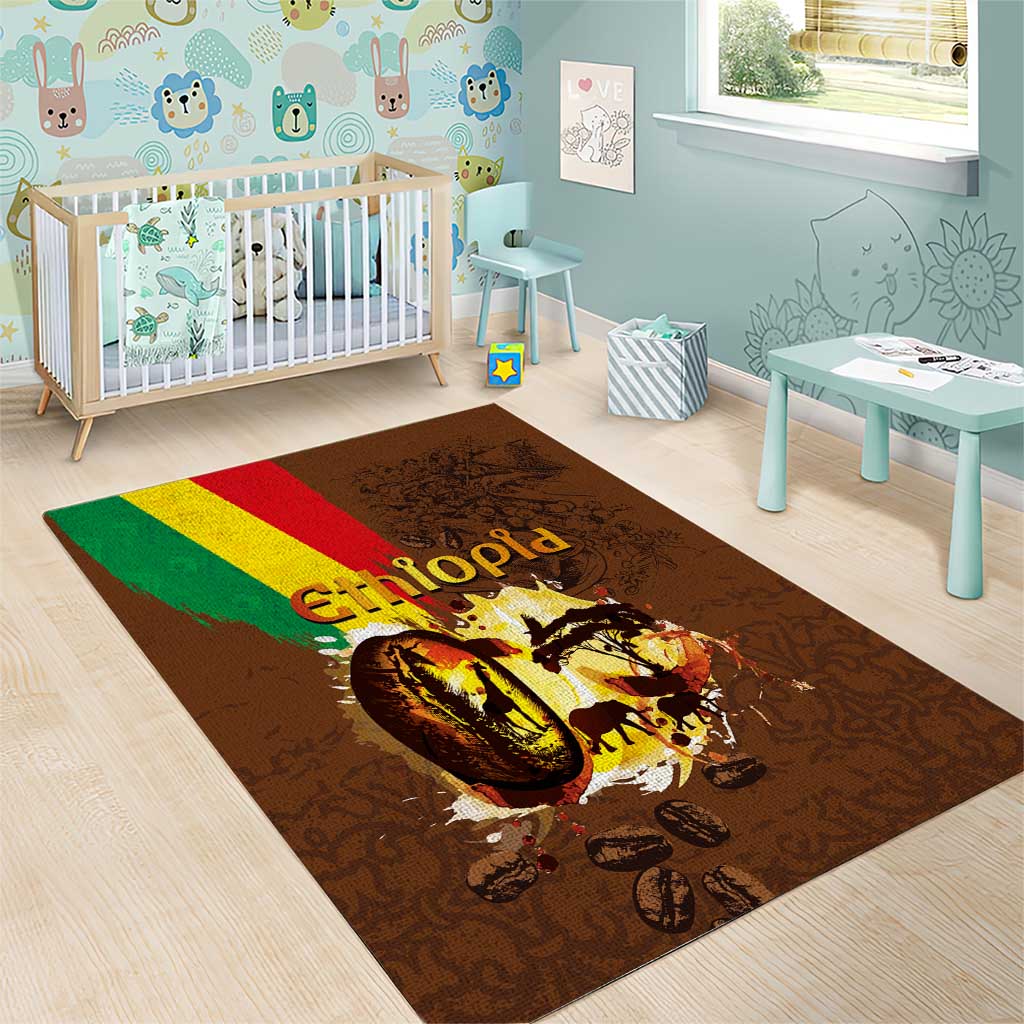 Ethiopia's Pride - Coffee Culture Area Rug LT03