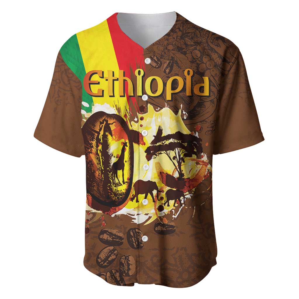 Ethiopia's Pride - Coffee Culture Baseball Jersey LT03