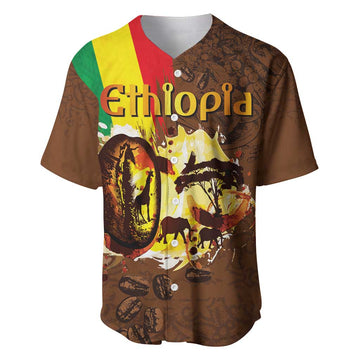 Ethiopia's Pride - Coffee Culture Baseball Jersey LT03