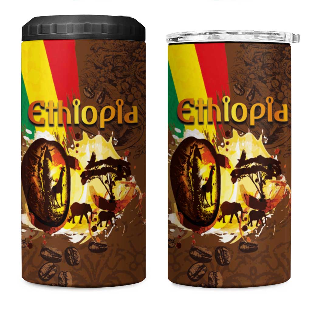 Ethiopia's Pride - Coffee Culture 4 in 1 Can Cooler Tumbler LT03