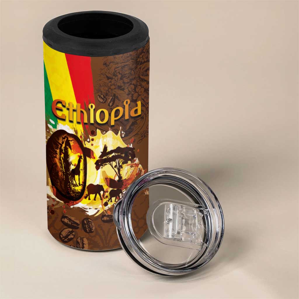 Ethiopia's Pride - Coffee Culture 4 in 1 Can Cooler Tumbler LT03