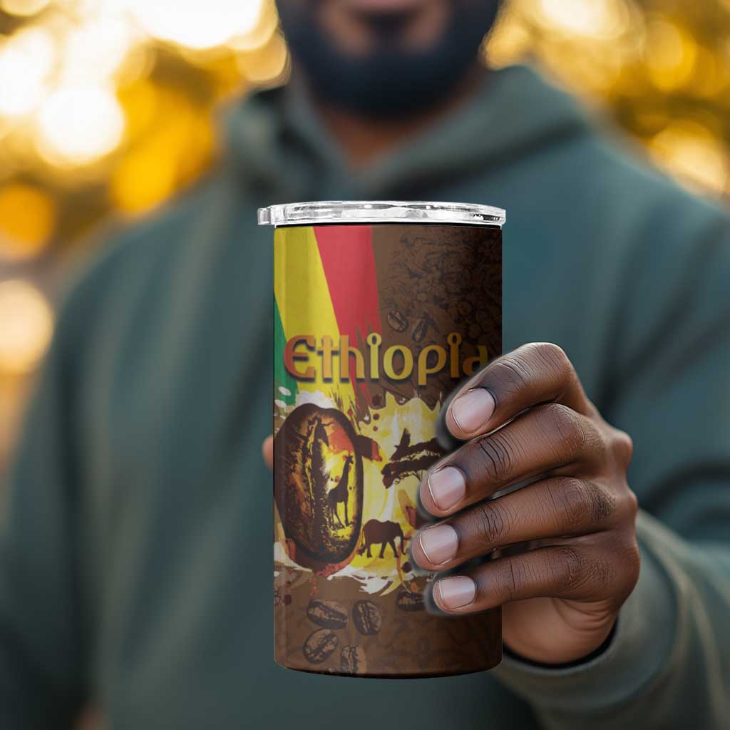 Ethiopia's Pride - Coffee Culture 4 in 1 Can Cooler Tumbler LT03