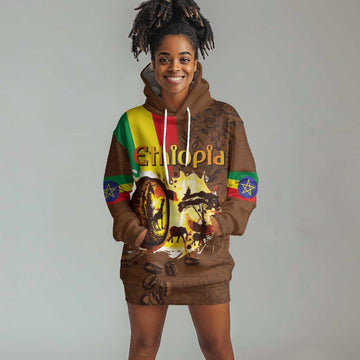 Ethiopia's Pride - Coffee Culture Hoodie Dress LT03