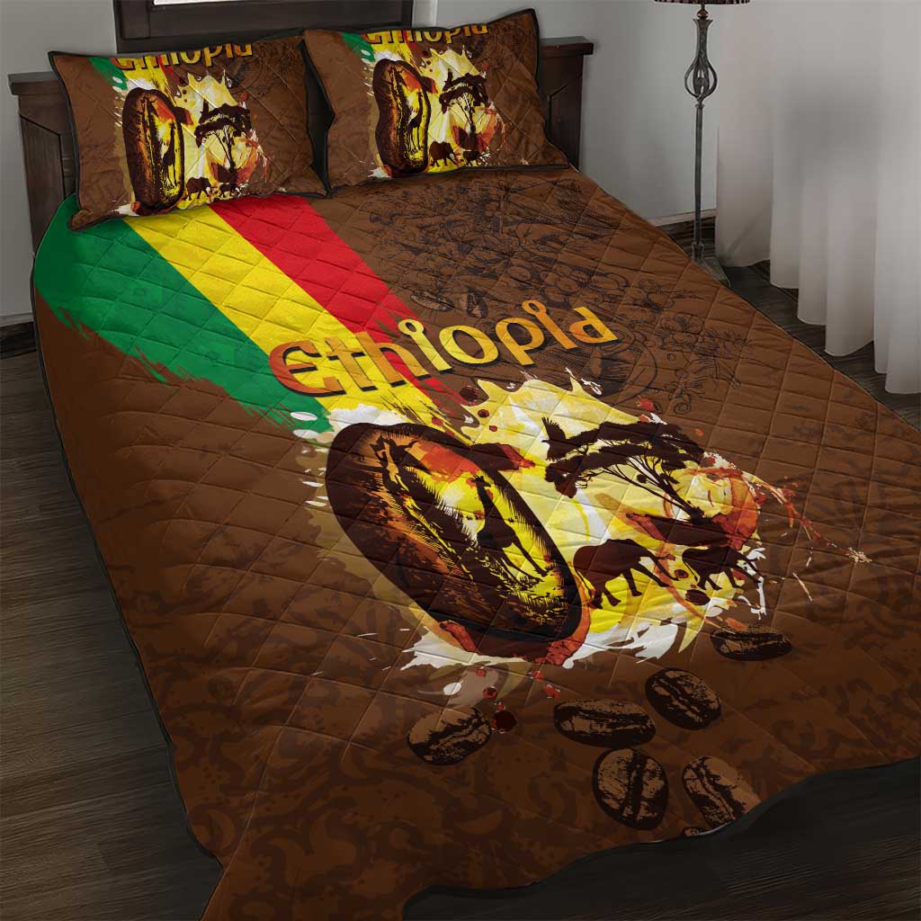 Ethiopia's Pride - Coffee Culture Quilt Bed Set LT03