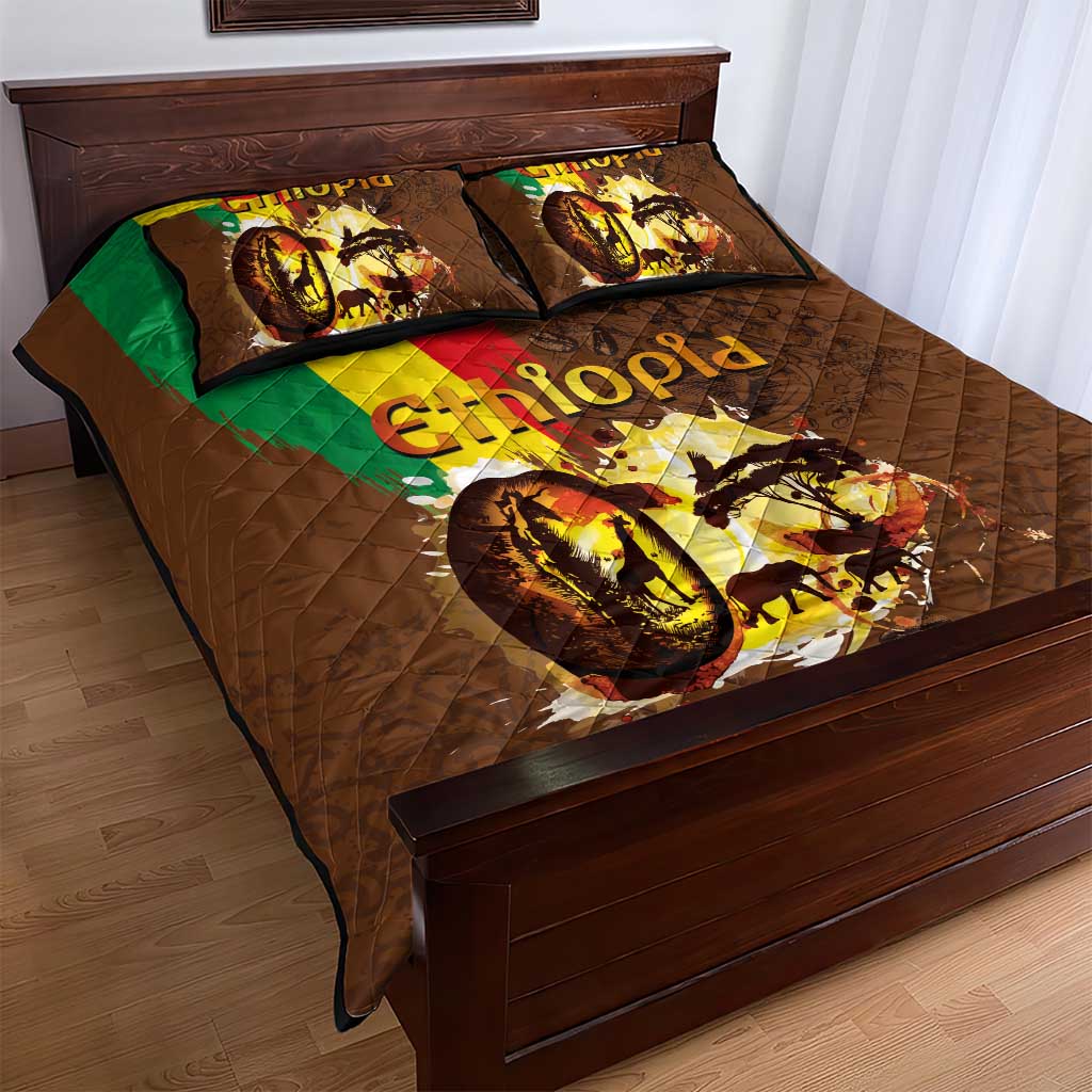 Ethiopia's Pride - Coffee Culture Quilt Bed Set LT03